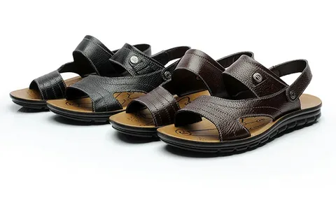 صندل مردانه چرم طبیعی + طراحی کلاسیک و شیک